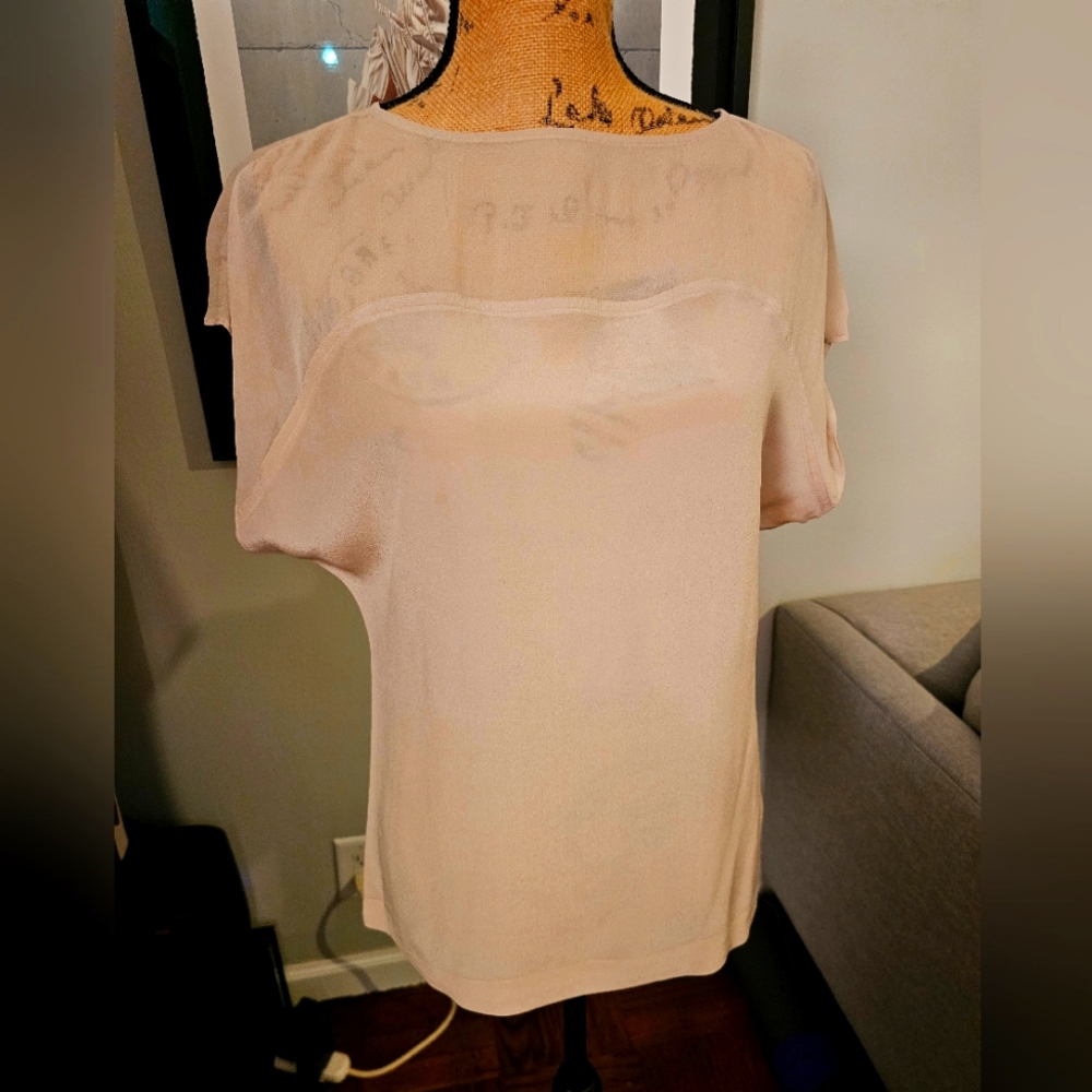 Silk sheer blouse